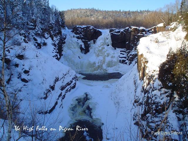 Pigeon River High Falls in January