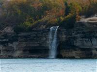 A Pictured Rocks Waterfall