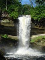 A Vertical View of Minnehaha Falls