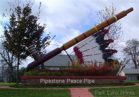 Giant Pipestone Pipe near National Monument