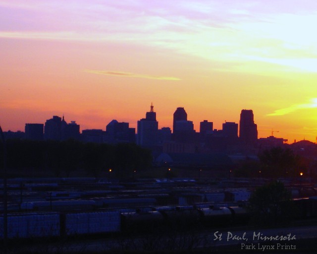 St Paul Train Sunset #337