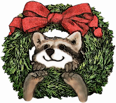 Christmas Raccoon