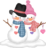 image of snow couple