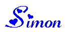 Image of name simon n blue with hearts