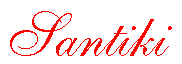 Image of name santiki in red