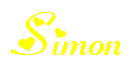 Image of name simon in yellow