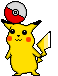 pikachu with ball on head