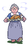 lady serving turkey